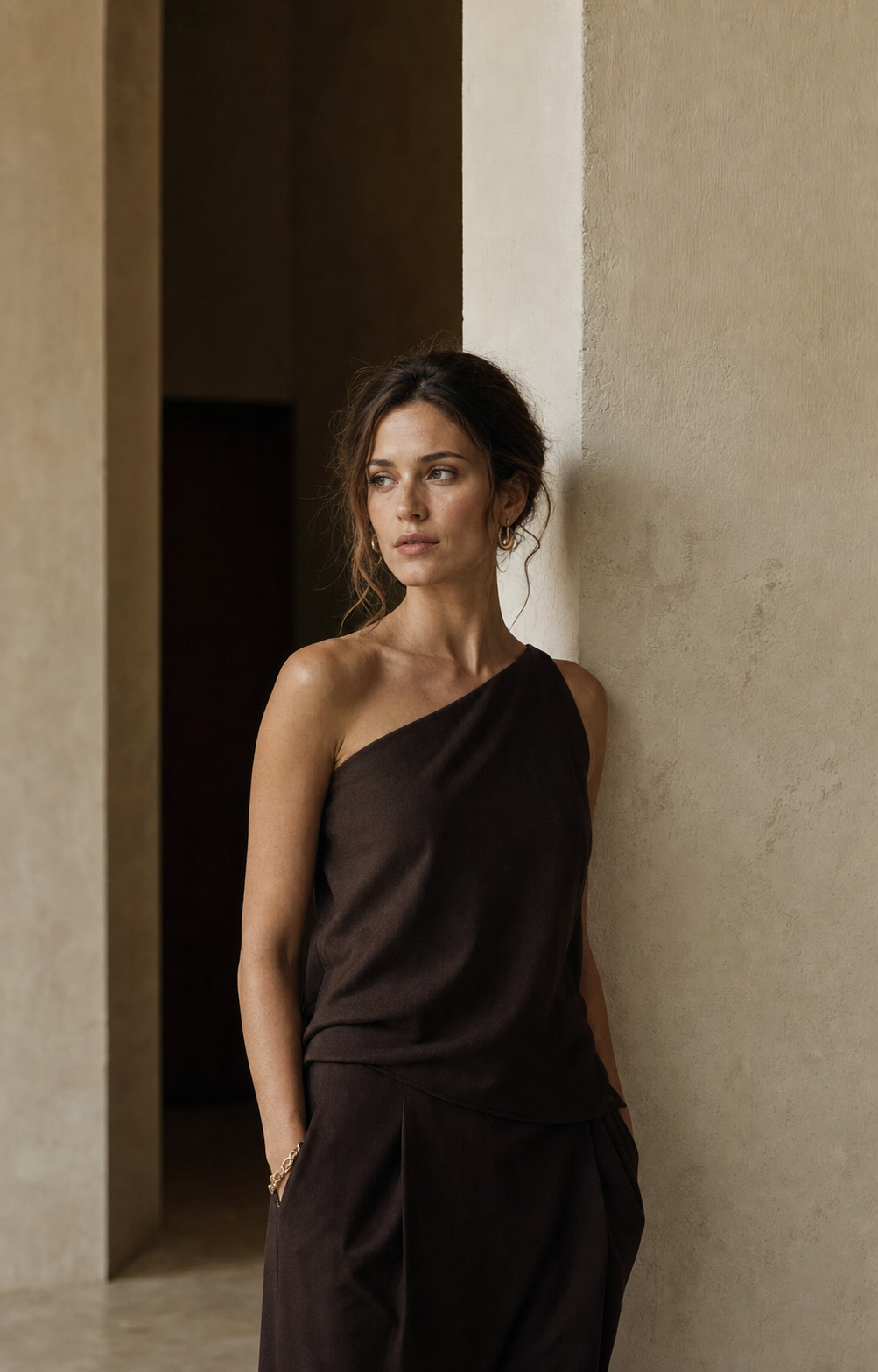 Editorial Portrait in warmer Architektur